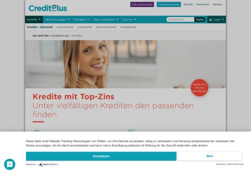 
                            1. Kredit mit Top-Zins jetzt online beantragen | Creditplus Bank