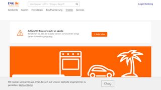 
                            2. Kredit: Unsere Kredite und Konditionen im Vergleich - ING-DiBa