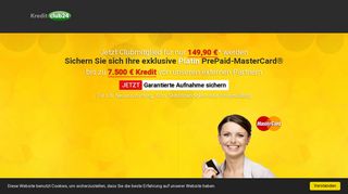 
                            1. KreditClub24.com - Exklusive Platin PrePaid-Mastercard und bis ...
