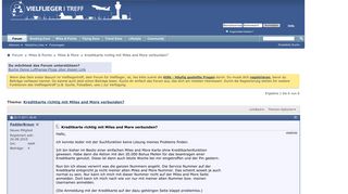
                            10. Kreditkarte richtig mit Miles and More verbunden? - Vielfliegertreff