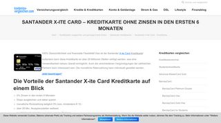 
                            4. Kreditkarte Santander X-ite Card - Kreditkarten Vergleich