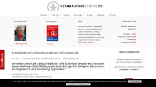
                            8. Kreditkarte von schneller.credit.de / blitz.kredit.de ...
