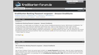 
                            6. Kreditkarten-Banking Passwort vergessen - Amazon Kreditkarte ...