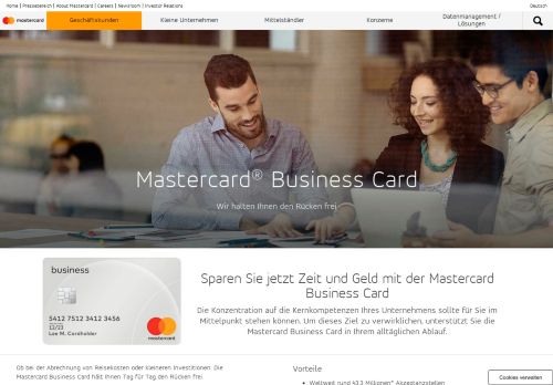 
                            3. Kreditkarten für Unternehmen | Mastercard BusinessCard