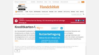 
                            13. Kreditkarten-Vergleich: Die beste Karte finden » Handelsblatt