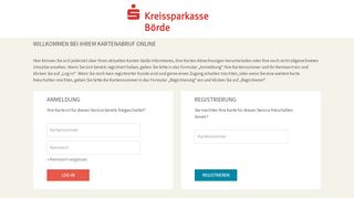 
                            6. Kreditkartenabruf online Kreissparkasse Börde - PLUSCARD