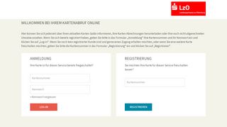 
                            1. Kreditkartenabruf online Landessparkasse zu Oldenburg - PLUSCARD