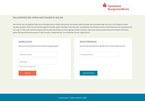 
                            7. Kreditkartenabruf online Sparkasse Burgenlandkreis - PLUSCARD