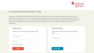 
                            8. Kreditkartenabruf online Sparkasse Göttingen - PLUSCARD