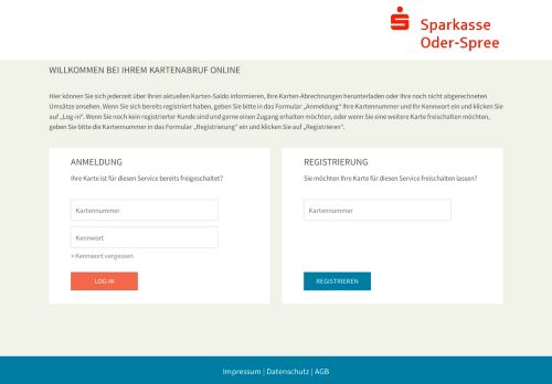 
                            7. Kreditkartenabruf online Sparkasse Oder-Spree - PLUSCARD