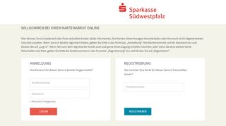 
                            12. Kreditkartenabruf online Sparkasse Südwestpfalz - PLUSCARD