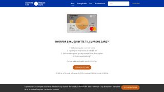 
                            6. Kredittkort - Supremecard NO