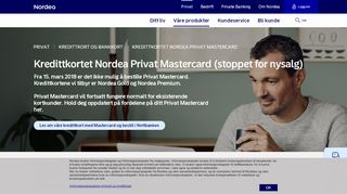 
                            11. Kredittkortet Nordea Privat Mastercard | Nordea.no