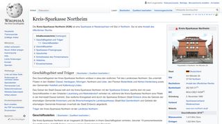 
                            2. Kreis-Sparkasse Northeim – Wikipedia