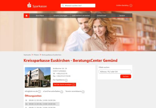 
                            7. Kreissparkasse Euskirchen - BeratungsCenter Gemünd, Dreiborner ...