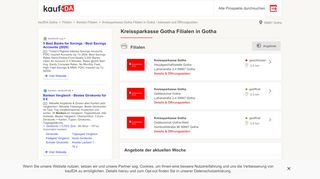 
                            6. Kreissparkasse Gotha Filialen in Gotha - Adressen und Öffnungszeiten