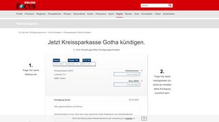 
                            7. Kreissparkasse Gotha kündigen ⇒ so schnell geht's | FOCUS.de