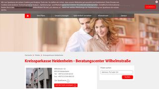 
                            12. Kreissparkasse Heidenheim - Beratungscenter Wilhelmstraße ...