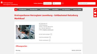 
                            13. Kreissparkasse Herzogtum Lauenburg - Geldautomat Ratzeburg ...