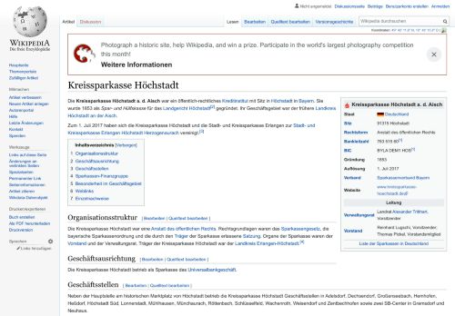 
                            5. Kreissparkasse Höchstadt – Wikipedia