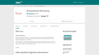
                            9. Kreissparkasse Ravensburg als Arbeitgeber | XING Unternehmen