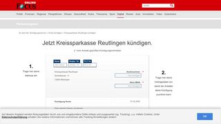 
                            13. Kreissparkasse Reutlingen kündigen ⇒ so schnell geht's | FOCUS.de