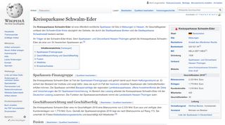 
                            8. Kreissparkasse Schwalm-Eder – Wikipedia