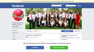 
                            4. Kreissparkasse St. Wendel - Unser Azubileben - Startseite | Facebook