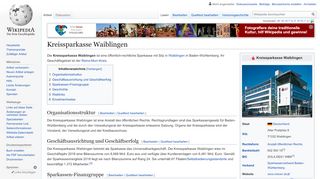 
                            8. Kreissparkasse Waiblingen – Wikipedia