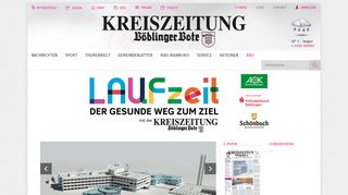 
                            10. Kreiszeitung Böblinger Bote: Homepage