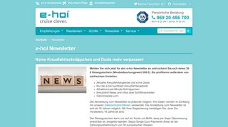 
                            3. Kreuzfahrt Newsletter von e-hoi