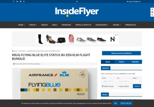 
                            11. Krijg Flying Blue Elite status bij een KLM Flight Bundle! - InsideFlyer NL
