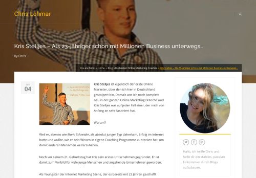 
                            8. Kris Stelljes – Als 23-jähriger schon mit Millionen Business ...