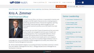 
                            11. Kris Zimmer, Chief Financial Officer | SSM Health