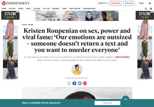 
                            13. Kristen Roupenian on sex, power and viral fame: 'Our emotions are ...