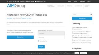 
                            10. Kristensen new CEO of Trendsales - AIM Group