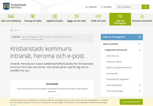 
                            10. Kristianstads kommuns intranät, heroma och e-post. - Kristianstads ...