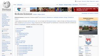 
                            7. Krokoms kommun – Wikipedia