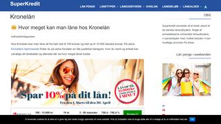 
                            7. Kronelån 2019 - Få muligheden for at optage hurtige privatlån online ...