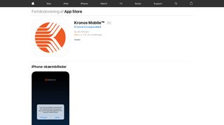 
                            4. Kronos Mobile™ i App Store - iTunes - Apple