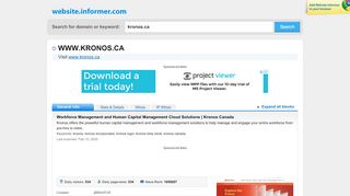 
                            13. kronos.ca at WI. Kronos:Workforce Management and Human Capital ...