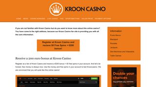 
                            3. Kroon Casino | Gokken met €200 bonus in dit Nederlandse casino!