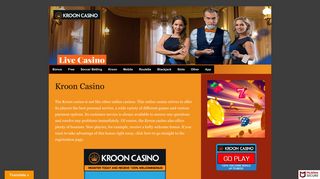 
                            5. Kroon Casino - Online Casino: €200 BONUS = €200 GRATIS Spelen!