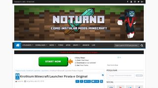 
                            6. Krothium Minecraft Launcher Pirata e Original | Como Instalar Mods ...