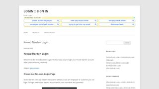 
                            8. Krowd Darden Login - Welcome to Krowd