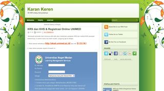 
                            7. KRS dan KHS & Registrasi Online UNIMED ~ Karan Keren