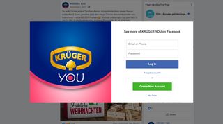 
                            3. KRÜGER YOU - Du willst hinter jedem Türchen deines... | Facebook