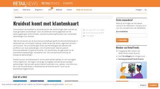 
                            8. Kruidvat komt met klantenkaart - RetailNews.nl