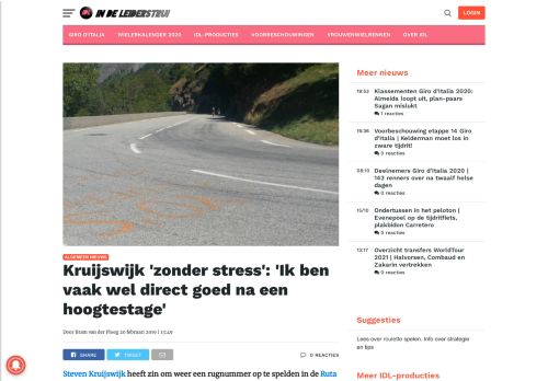 
                            10. Kruijswijk 'zonder stress': 'Ik ben vaak wel direct goed na een ...