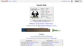 
                            10. Krystian Ziaja chess games and profile - Chess-DB.com